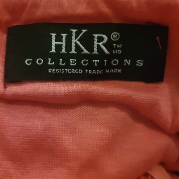 HKR Collection peach/pink accordion pleated dress Size M - Picture 3 of 6